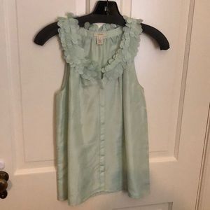 J crew sleeveless blouse